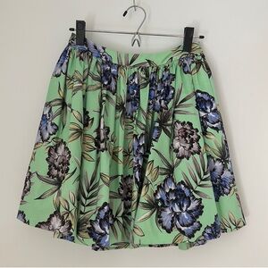 Alice + Olivia Mint Floral Print Skirt NWT